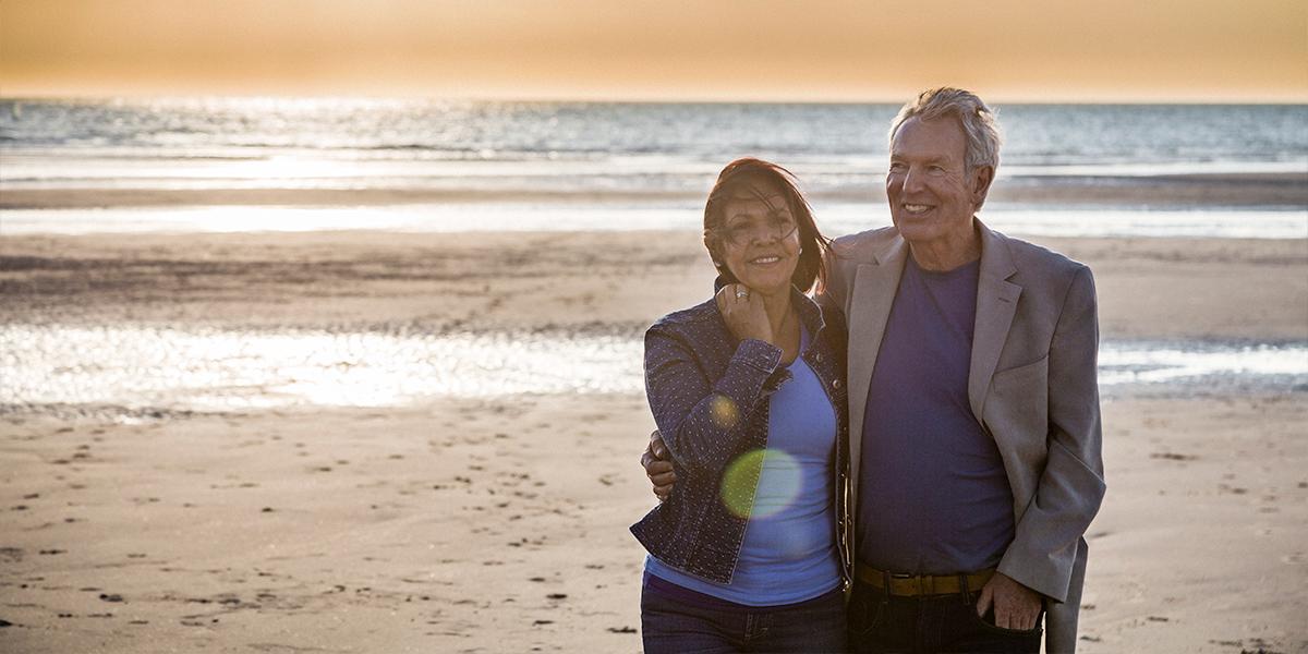 Couple on Calais Beach