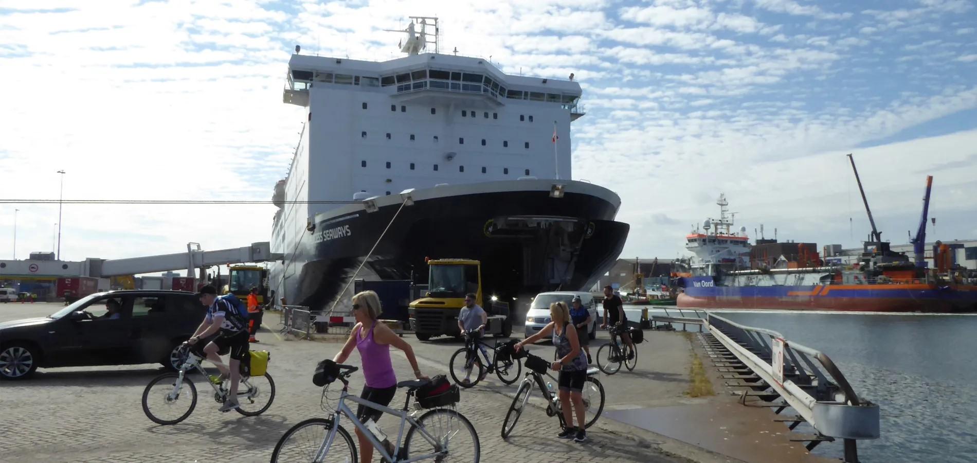 Disembarking at Ijmuiden