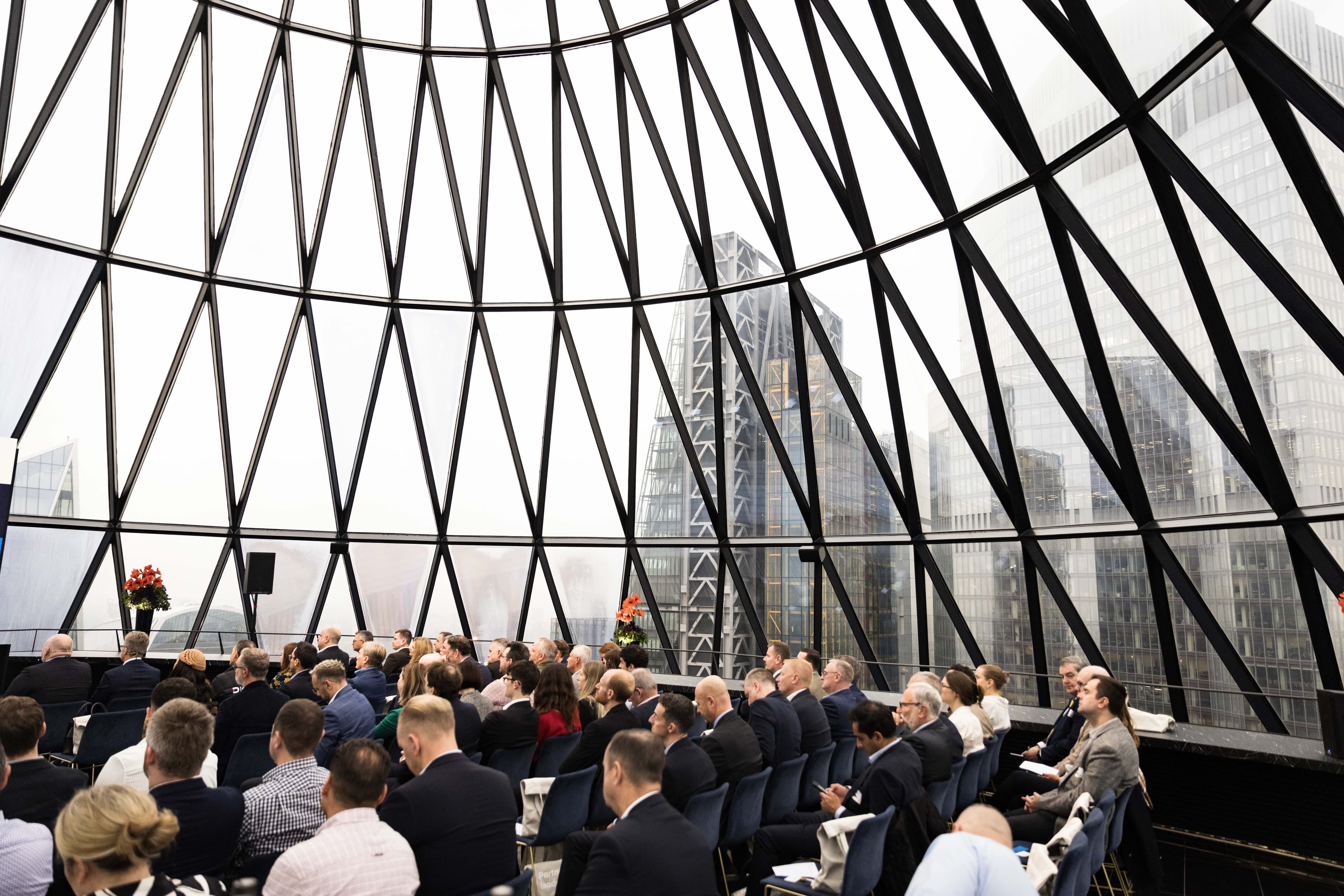 UK are you ready event, Audience gathered in The Gherkin  