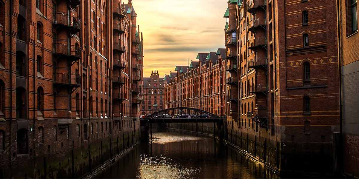 River in Hamburg, Germany