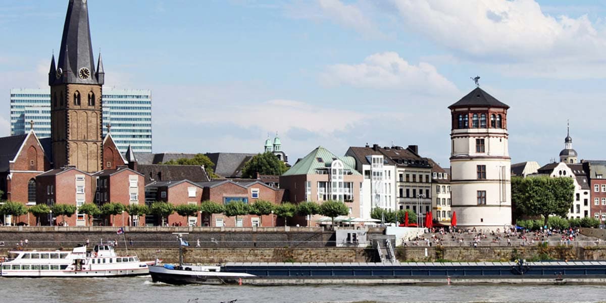 Dusseldorf city view
