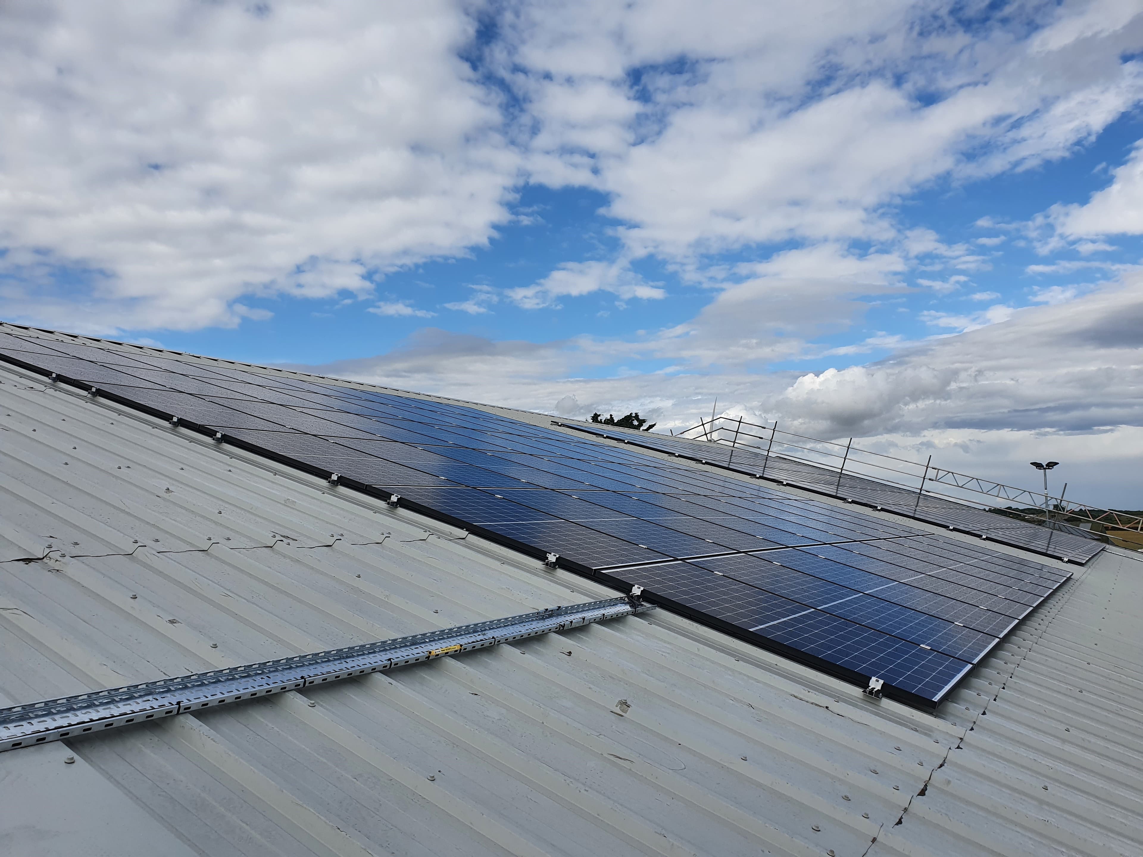 DFDS Peterborough gets 25% of its electricity from the sun