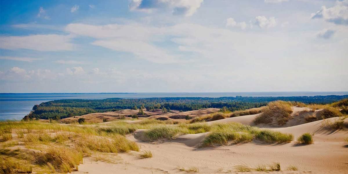 Beautiful beach in Nida, Lithuania