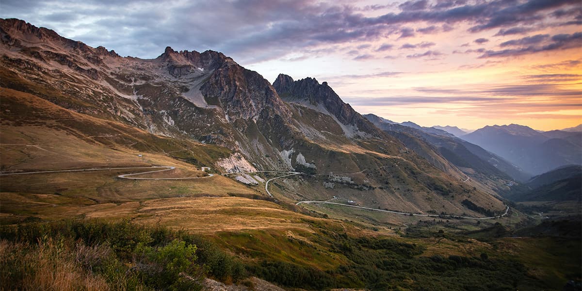 Col du Galibier Motorcycling in France