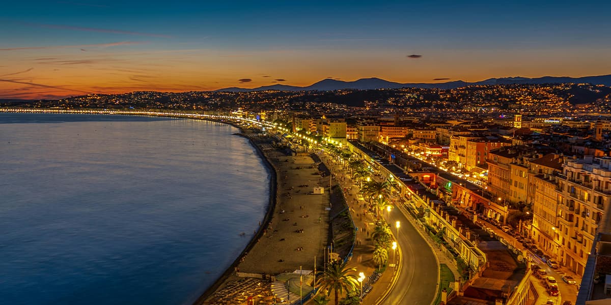 Coastline of the south of France