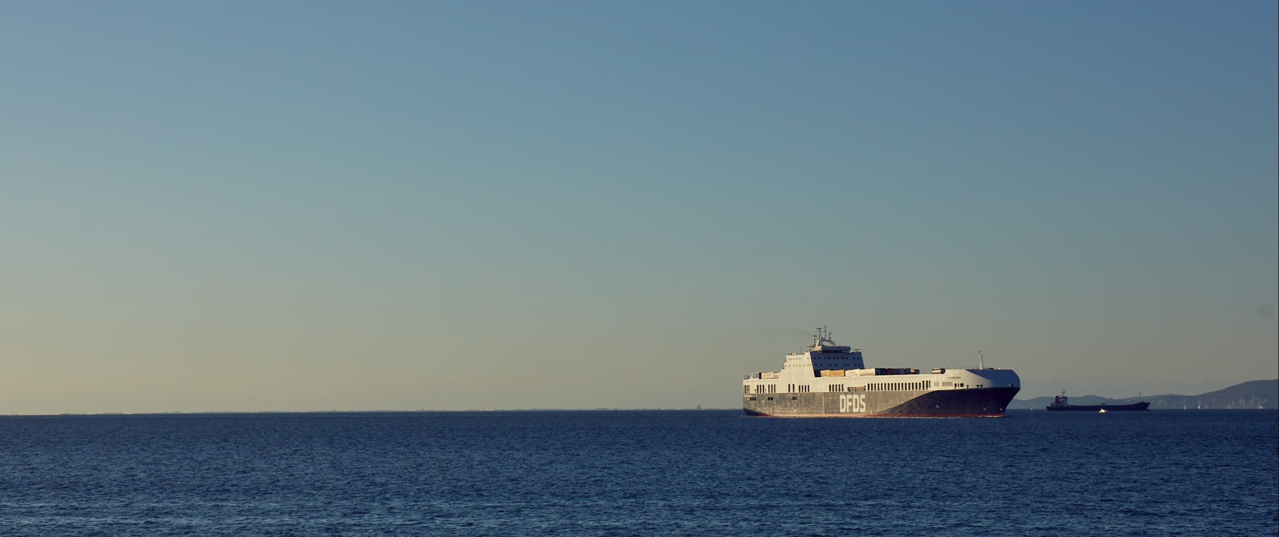 DFDS Trieste vessel, ship, at sea