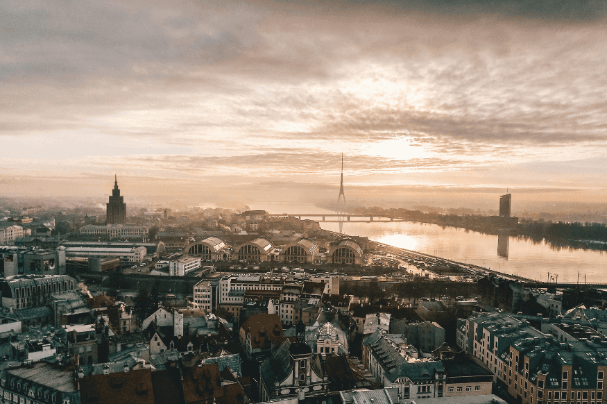 Riga's city centre, Latvia
